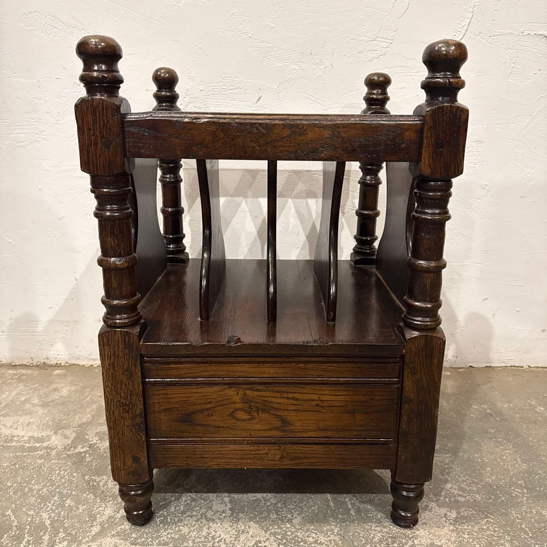 ヴィンテージ　マガジンラック　引き出し付き　1