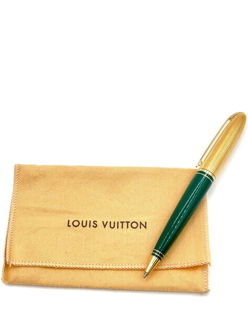 ルィヴィトンボールペン ドックラッカー】 N7662 筆記用具 緑 ゴールド