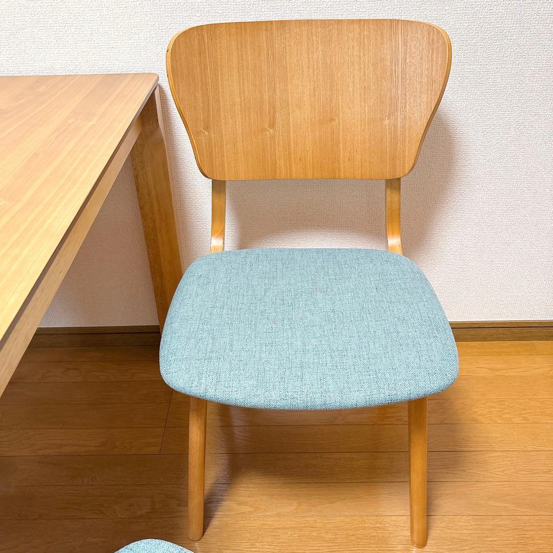 今月末まで【美品】かねたや購入　大川家具　ダイニングテーブル・チェア5点セット