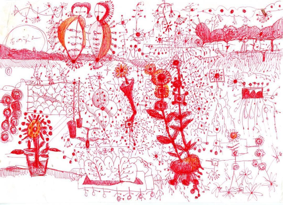 絵　（コンガラガッタ赤い糸）