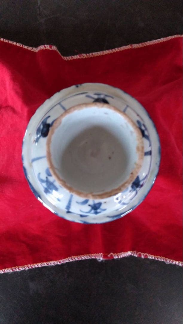 祭器 馬上杯 唐物 コンポート皿 清朝 中国美術 青花 古染付