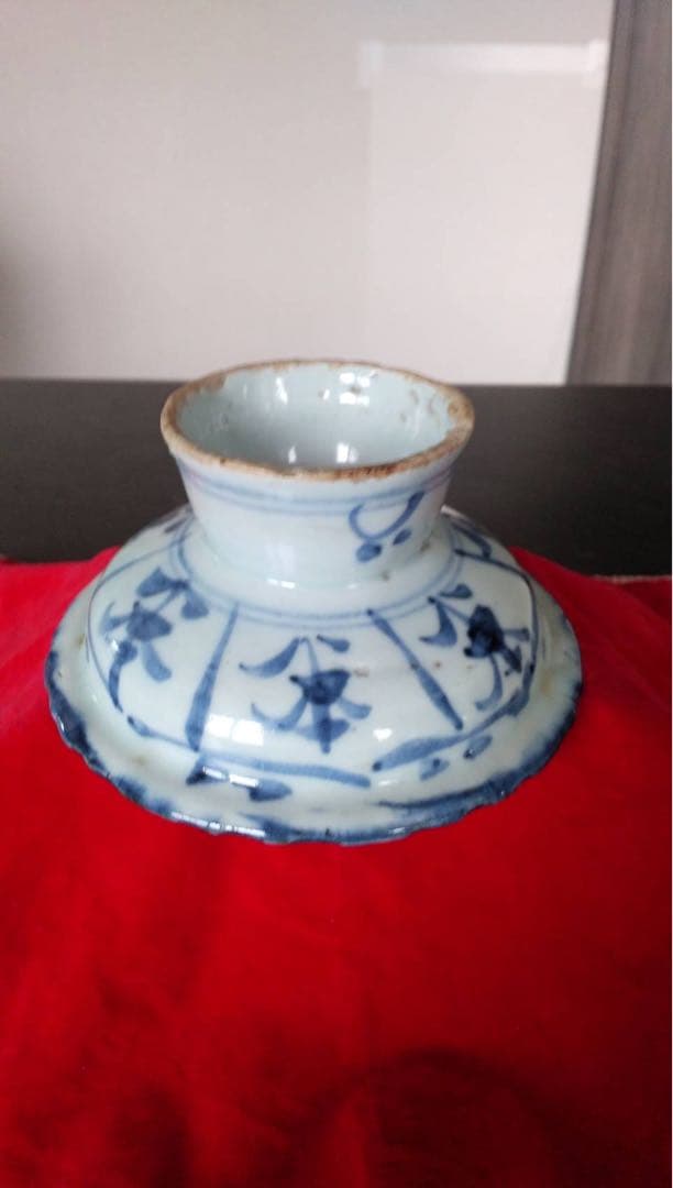 祭器 馬上杯 唐物 コンポート皿 清朝 中国美術 青花 古染付