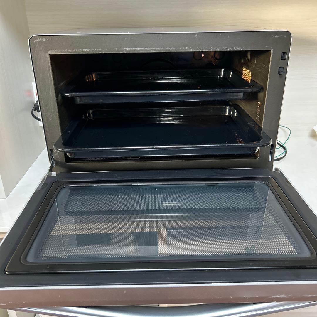 SHARP RE-S31F-S SILVER オーブンレンジ 角皿2枚付き - メルカリ