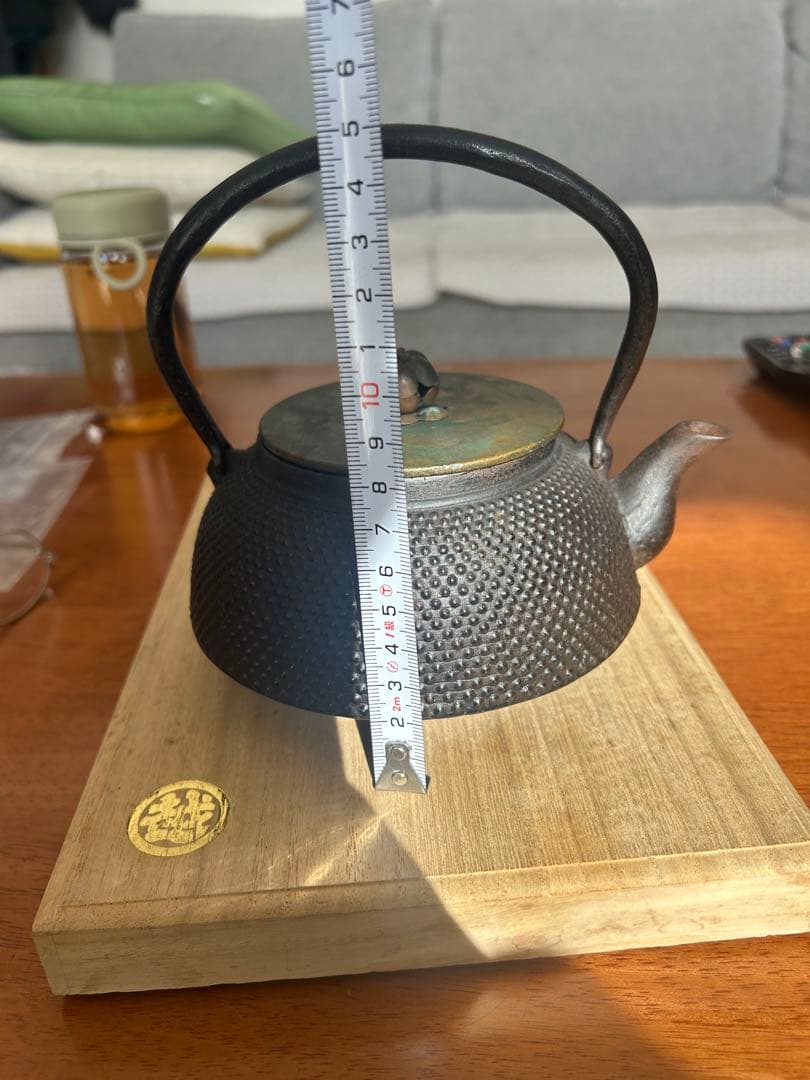 龍文堂造　鉄瓶　丸型　レトロ　南部 （金秀堂 ） 茶道具 煎茶道具 0.5L