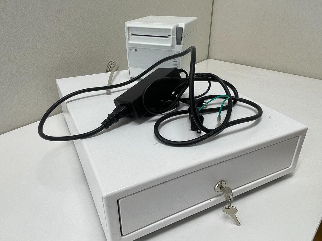 美品、SIIセイコーサーマルプリンター＆ドロアー P-F10エアレジ対応