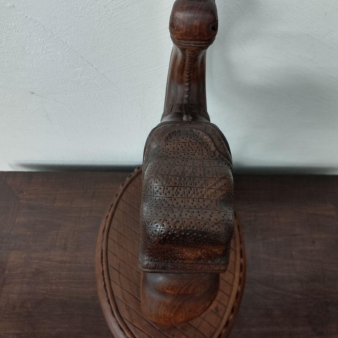 モロッコ 木彫 彫刻 Camel ラクダ アンティーク 1900's