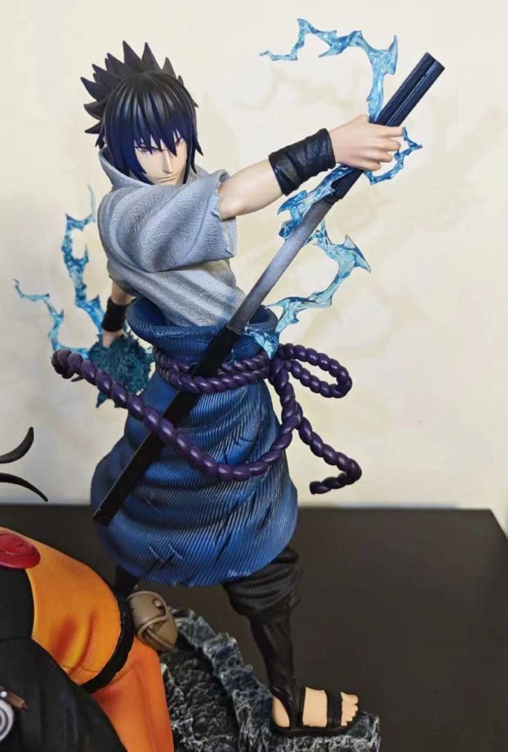 ナルト うずまきナルト うちはサスケ ガレージキット スタチュー塗装済み完成品