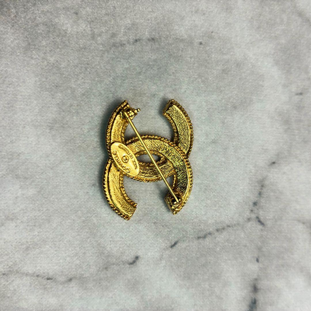 CHANEL 80s ヴィンテージ ココマーク ゴールド ブローチ フランス製