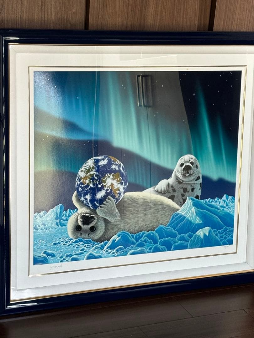 シムシメール『永遠のやすらぎ』シルクスクリーン直筆サイン有特大人気