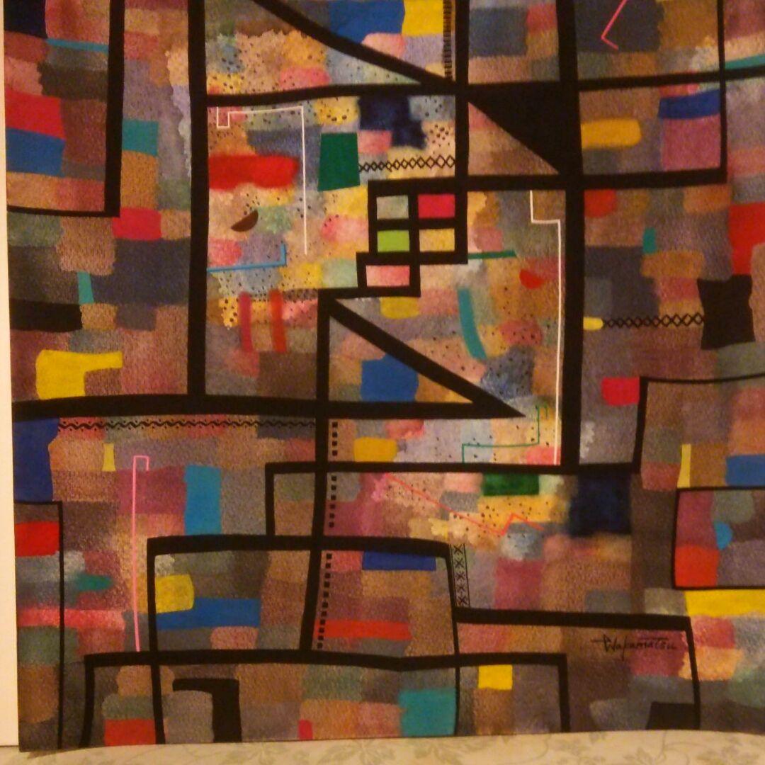 水彩画　ハーモニーNO.6 F8号