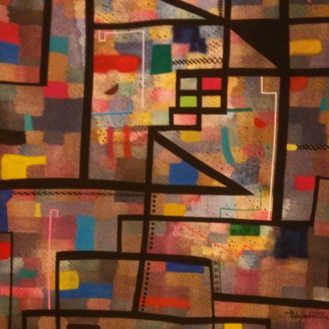 水彩画　ハーモニーNO.6 F8号