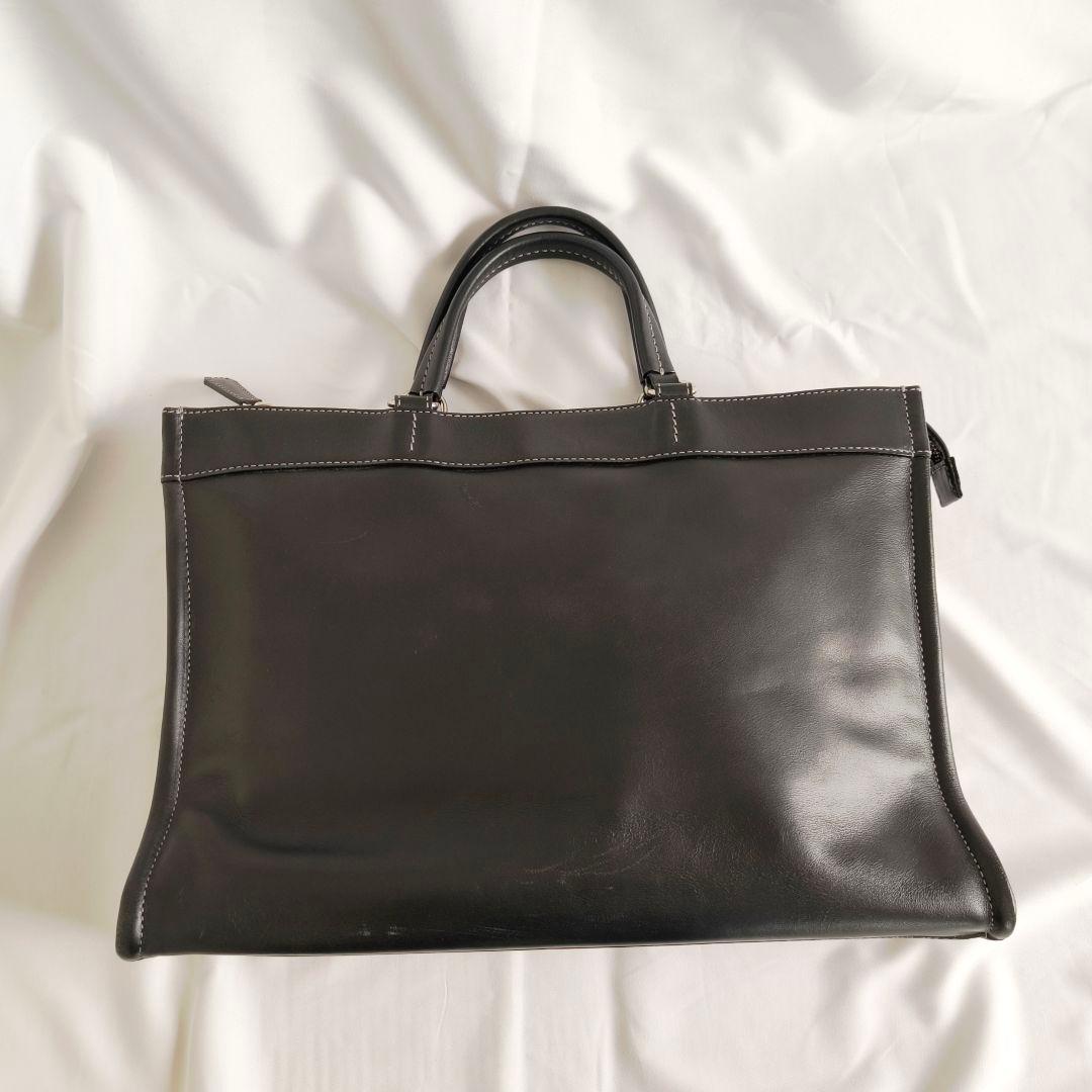 【美品】土屋鞄　プロータ　ビジネスバッグ　ブリーフケース　防水　黒　レザー