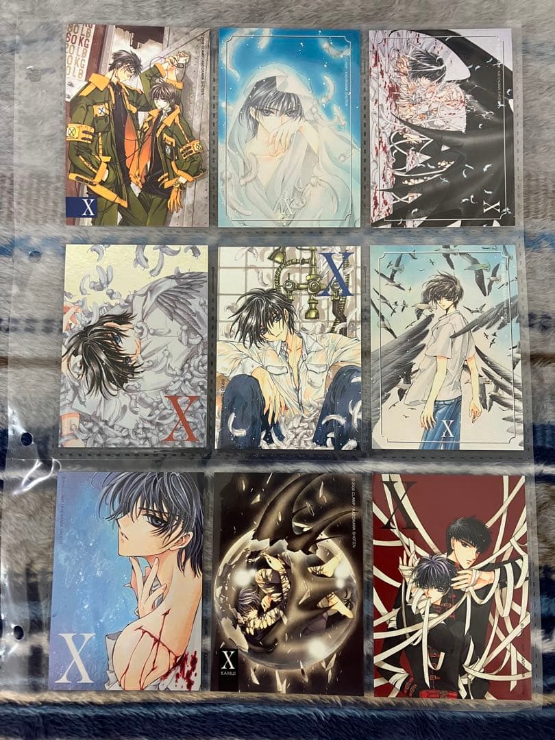 CLAMP X 原作 トレーディングカード まとめ売り88枚 カードホルダー