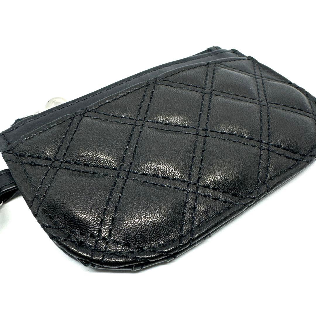 【新品】イアパピヨネ キルティングカードケース ブラック