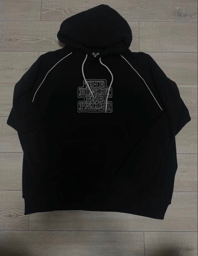 THE BLACK EYE PATCH フリース　パーカー 黒