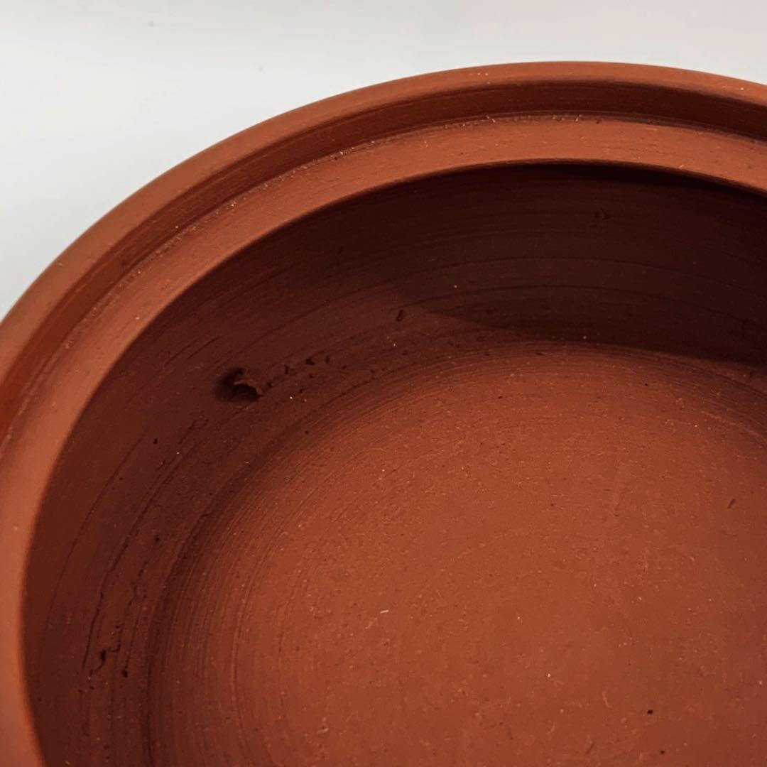 【茶注22     朱泥】達磨絵ホウヒン　三代山田常山　共箱