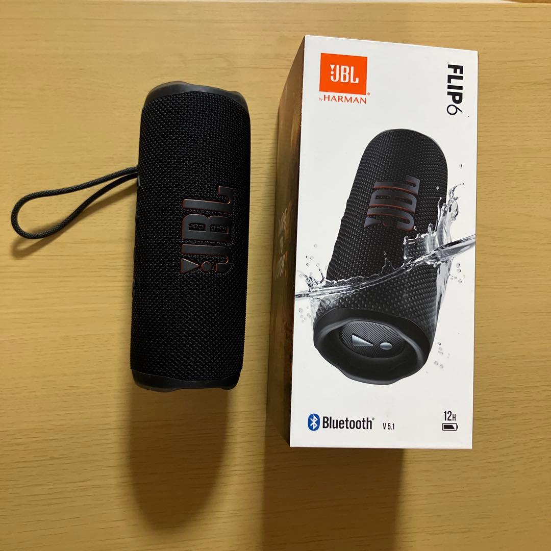 箱付き】JBL FLIP6 ワイヤレススピーカー ブラック - メルカリ