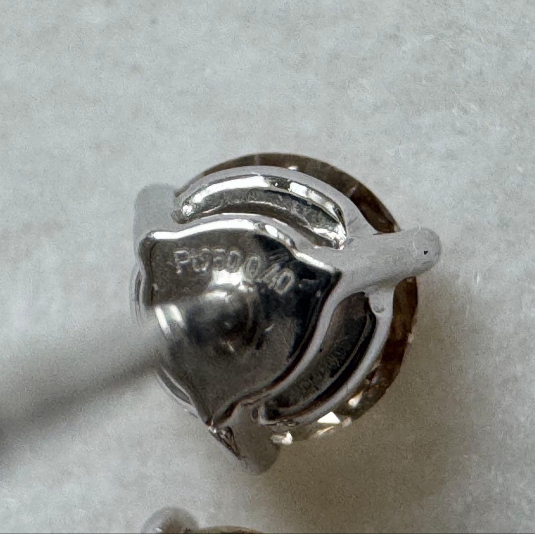 最終価格‼️ GSTV プラチナ　ブラウンダイヤモンド 0.8ct 3本爪 ピアス
