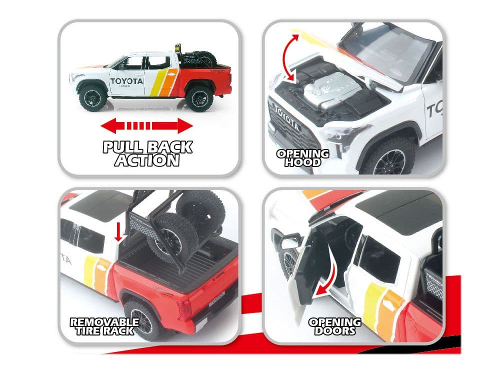 ミニカー TOYOTA TUNDRA TRD OFF ROAD (WHITE)