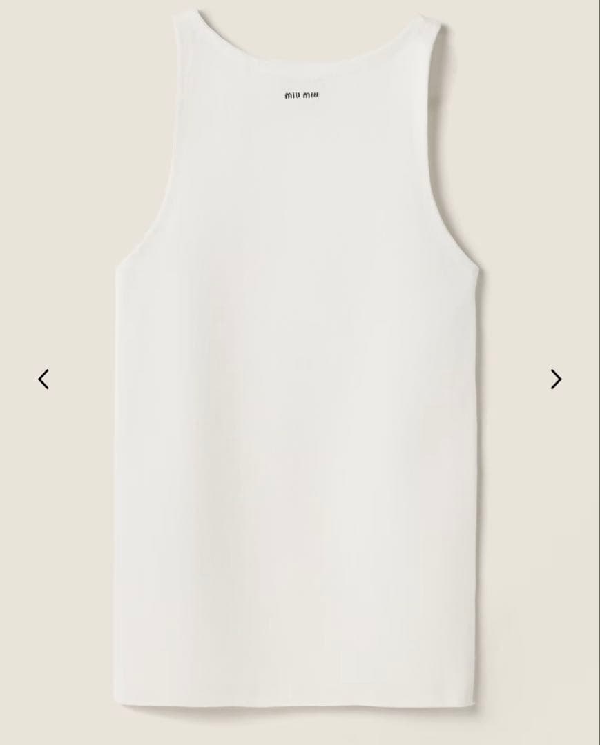 MIUMIU ミュウミュウ 2025 新作　コットンニット　トップス　36 美品