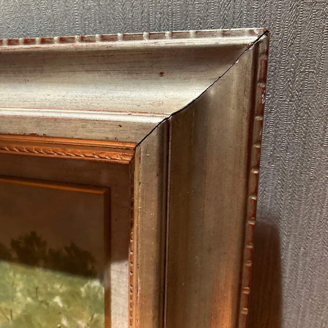 【真作保証‼️】額縁付き松村隆衛 赤城の秋　アート　アンティーク　絵画　美術品