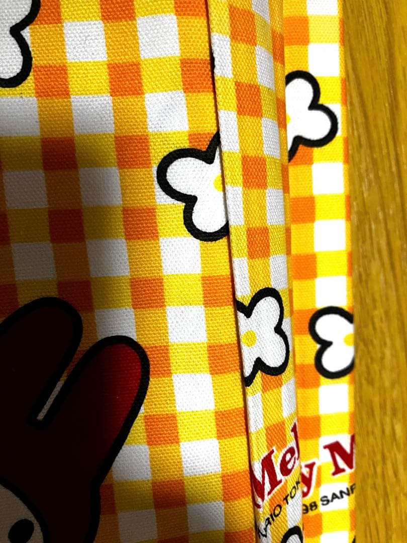 サンリオ　レトロ　マイメロ　赤メロ　生地　布 約195✖️195 位　継ぎ有