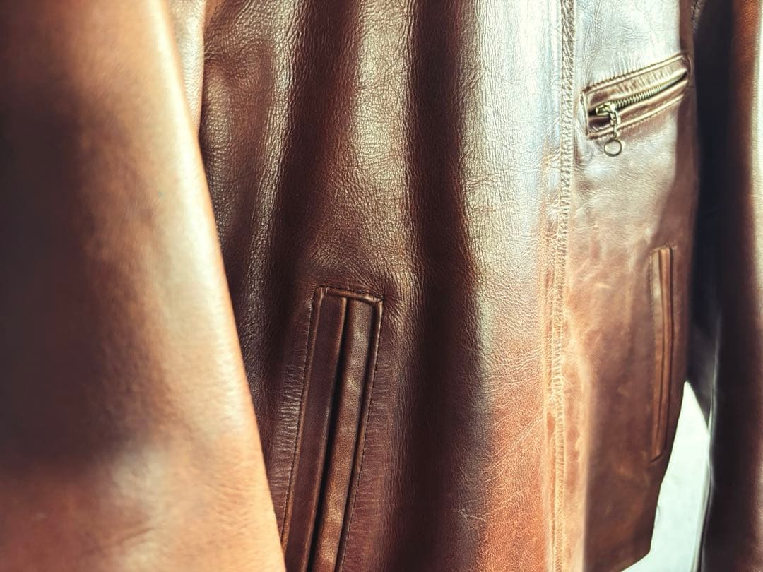 ビーマッコイ ステアハイド シングルライダースジャケットサイズ36