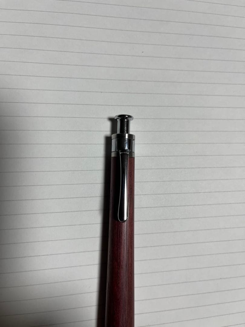 ゆふ　工房楔 パープルハート シャープペンシル 0.5mm 固定式先金つき