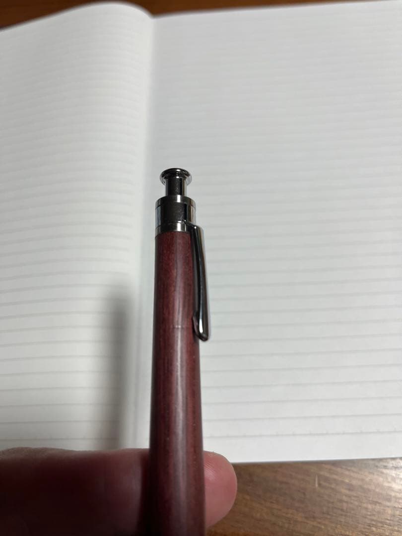 ゆふ　工房楔 パープルハート シャープペンシル 0.5mm 固定式先金つき