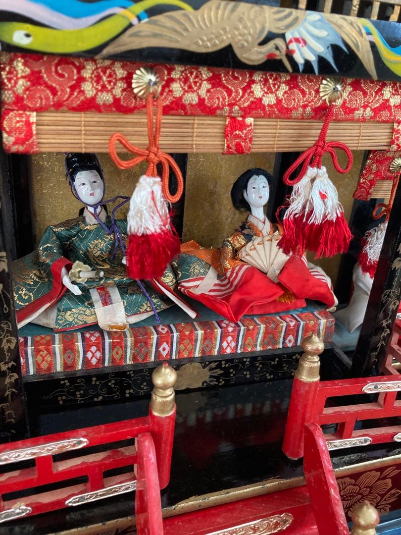 御殿雛　屋敷つき雛人形 アンティーク雛