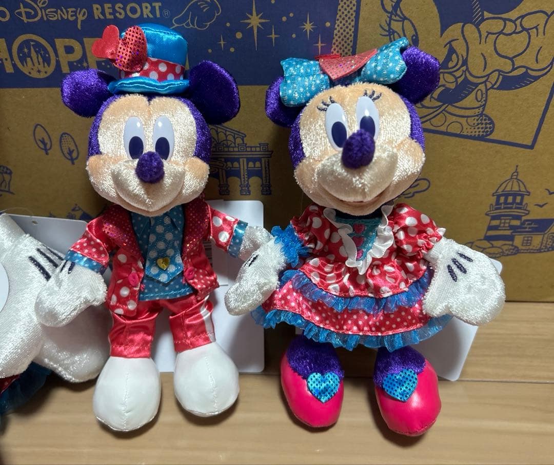 3点❤︎ ディズニーランド パルパルーザ ミニーぬいぐるみ ミッキー ミニーぬいば