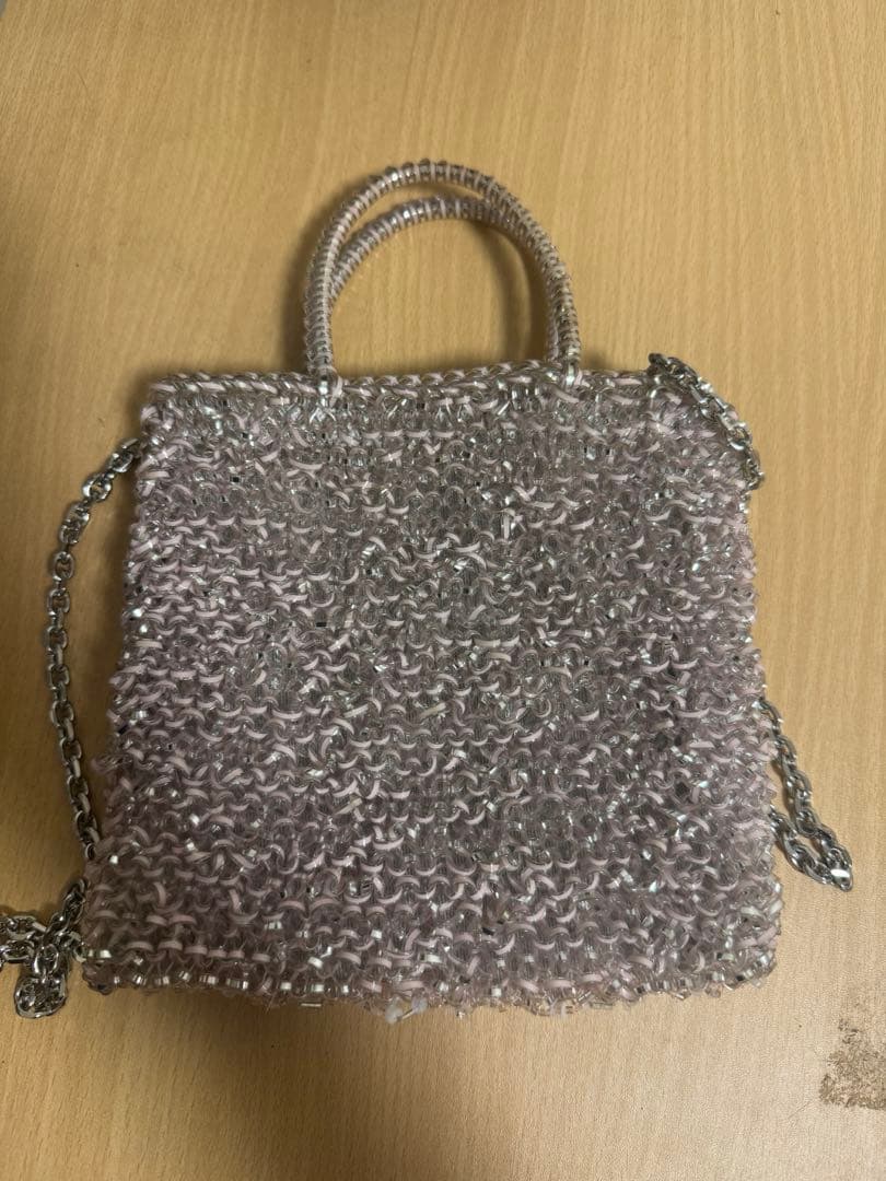 アンテプリマ　ペルラ グリッター/スクエア スモール/パウダリーピンクシルバー