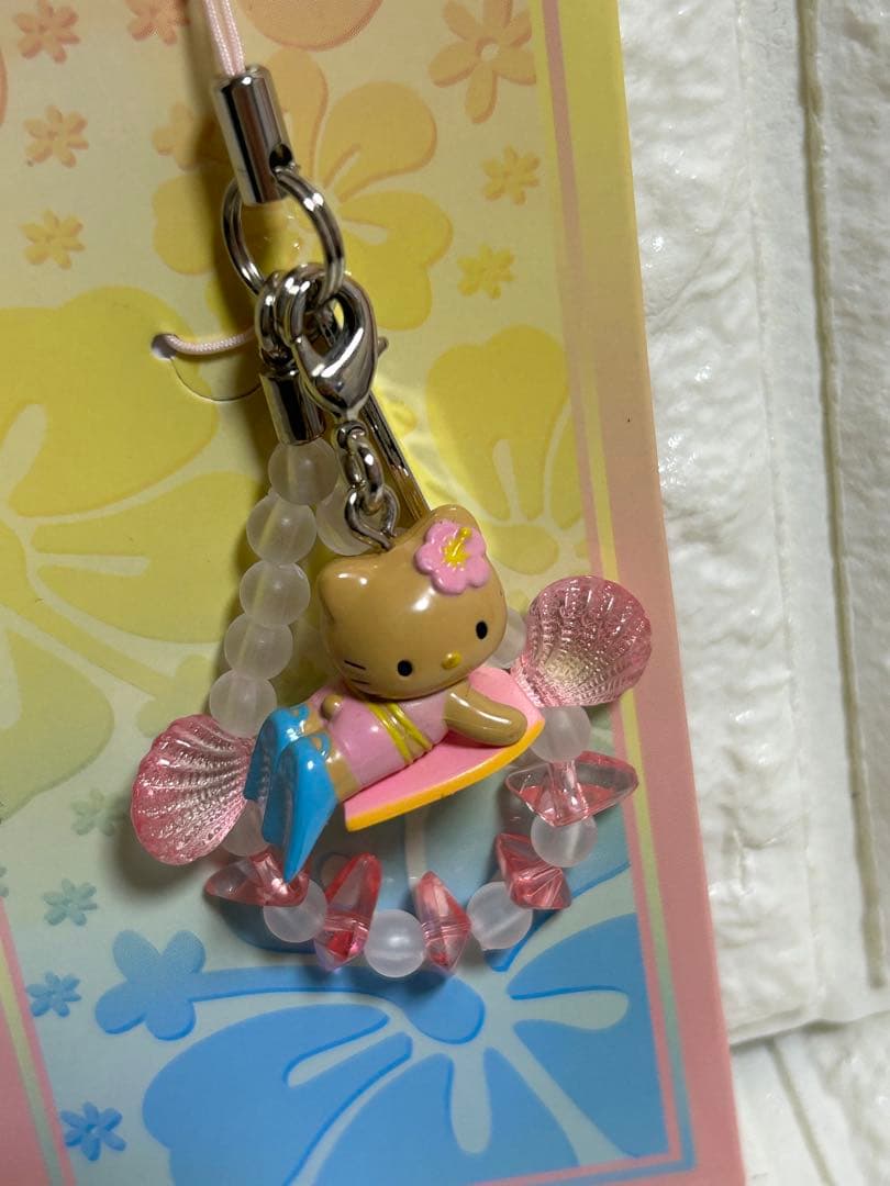 ご当地キティ【グアム限定】根付ストラップ 2点セット 2003・2006年