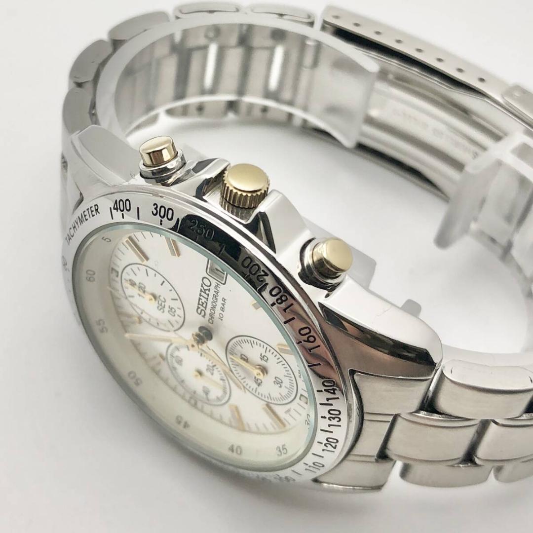 美品・稼働 SEIKO セイコー 7T92-0DW0 クロノグラフ 腕時計