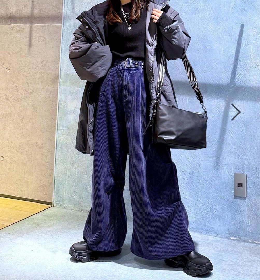 【美品】HARE ベーシックワイドカーゴパンツ