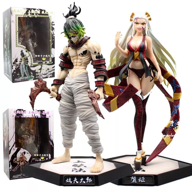 ☆妓夫太郎 & 堕姫 セット フィギュア ガレージキット スタチュー 鬼滅の刃