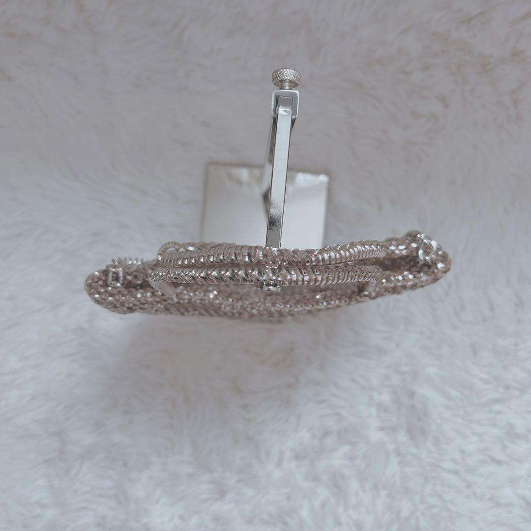 人気色　アンテプリマ　スタンダードスクエアミディアム　チェーン付　ピンクシルバー