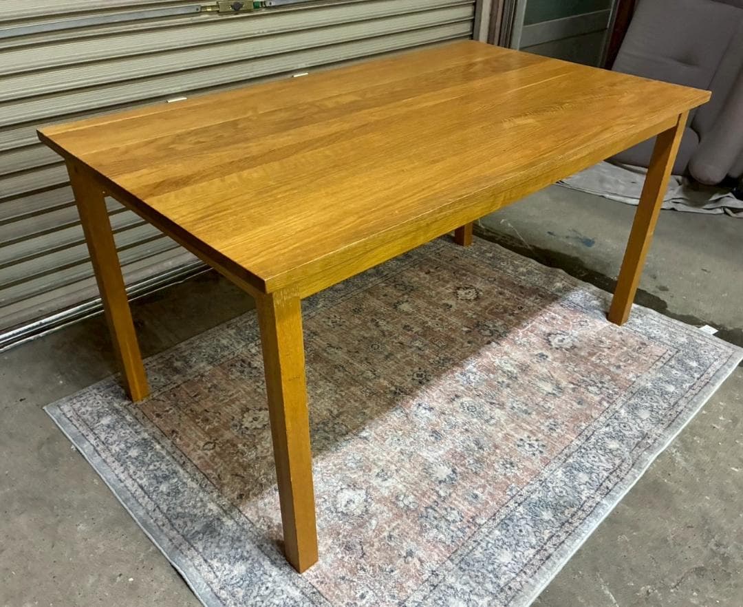 廃盤品 無印良品 無垢材テーブル・オーク材・幅140cm 分解済み