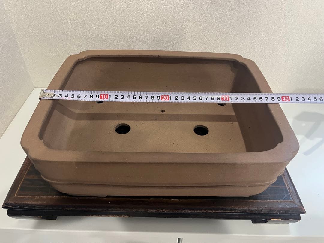 人気常滑作家 松泉焼 山秋造「松泉紫泥切立隅入中帯