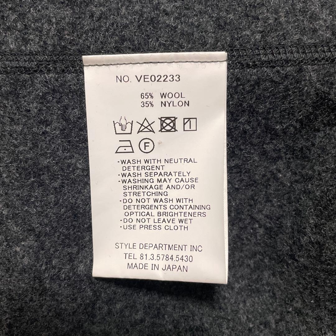 Still By Hand ウールパイルフリースベスト VE02233 グレー