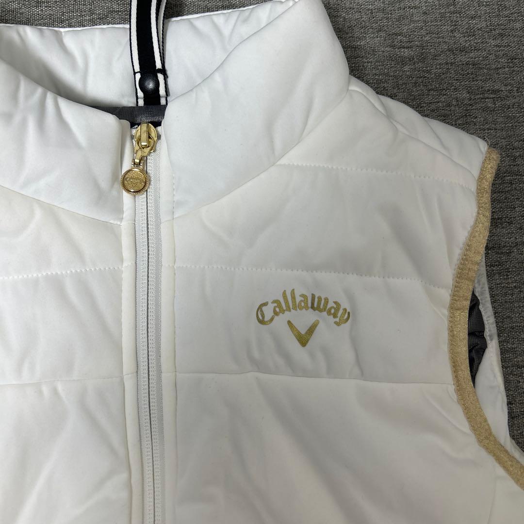 Callaway レディース M ホワイト ベストとレッグウォーマー