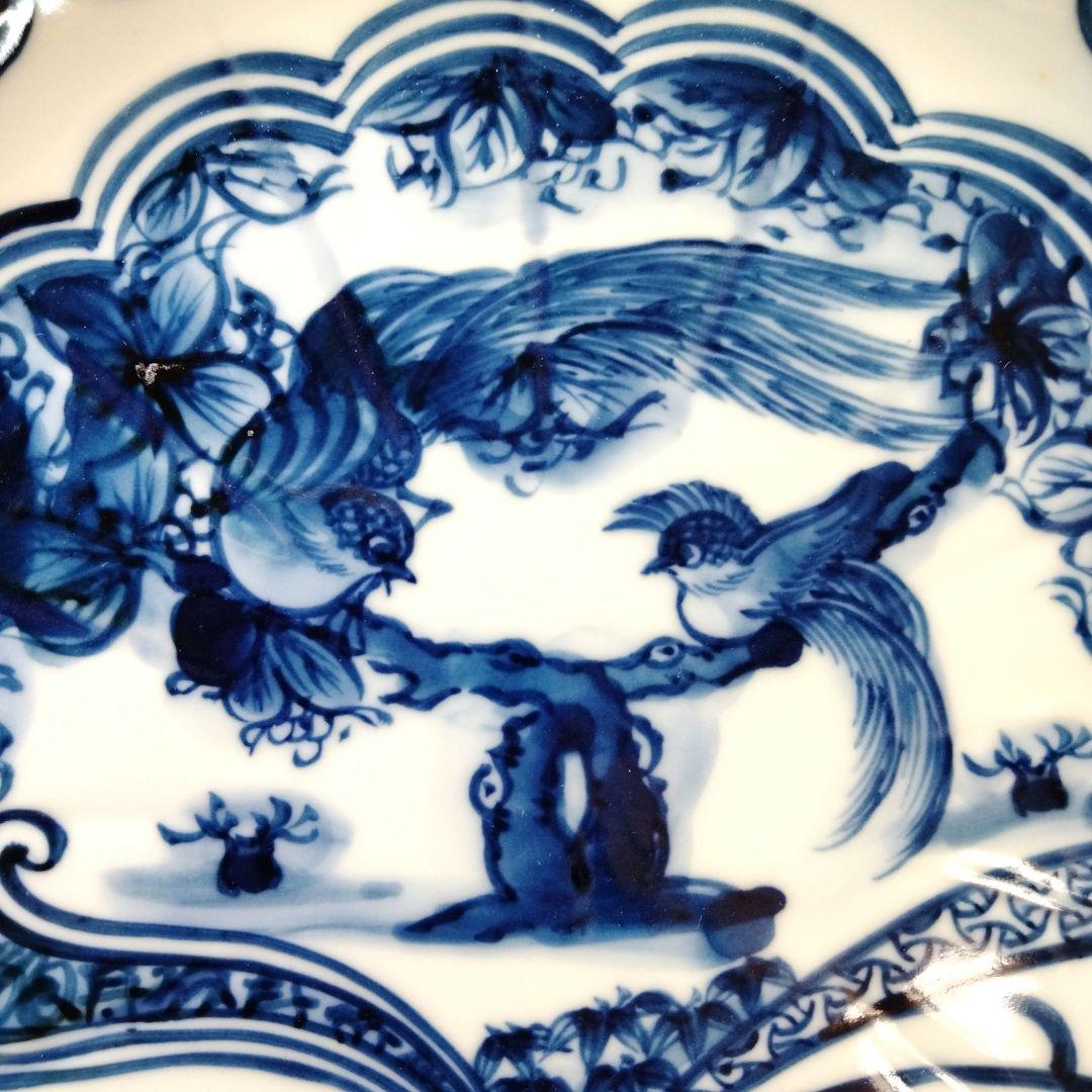 加藤 利昌 清水焼 青華瑞鳥皿5客