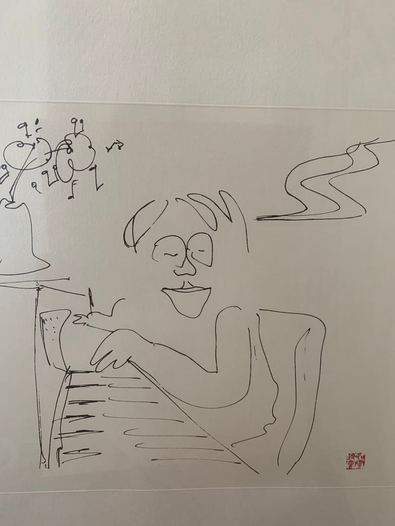 激レア ジョンレノン リトグラフ baby piano 巨大アート ビートルズ