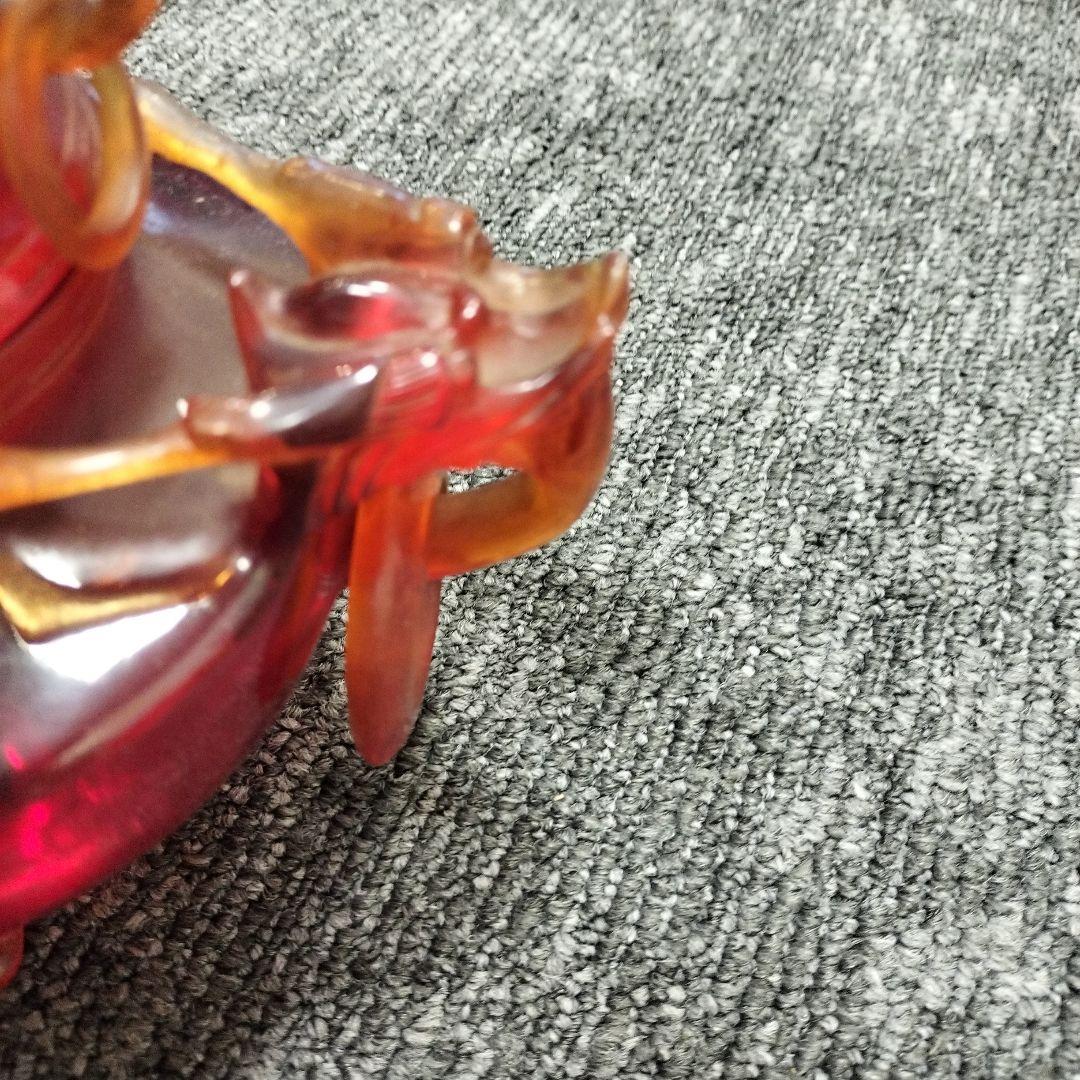 古美術獅子香炉赤色琥珀調骨董古玩 - メルカリ