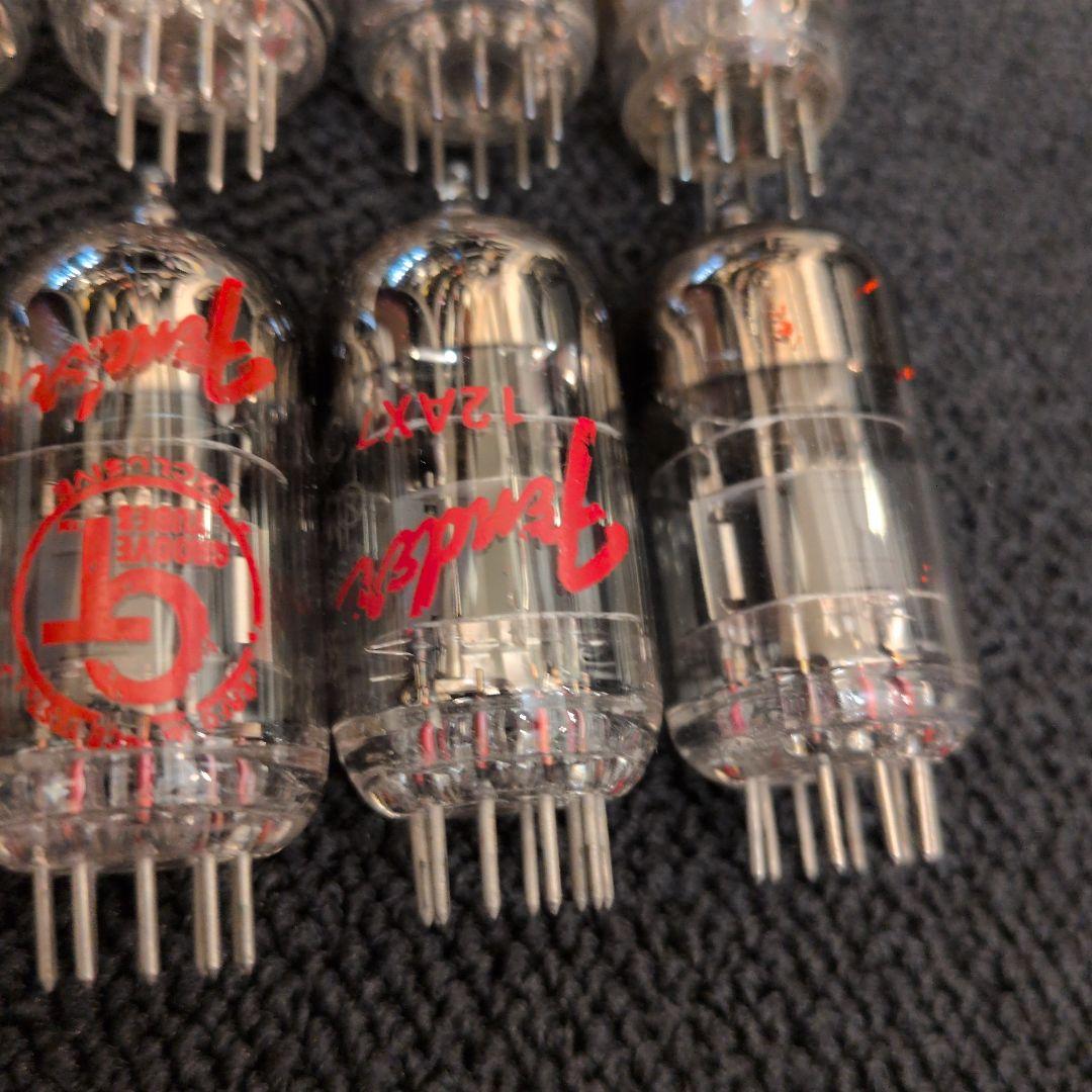 Fenderロゴ 12AX7 12AT7 中古真空管 10本セット Fenderロゴ 12AX7