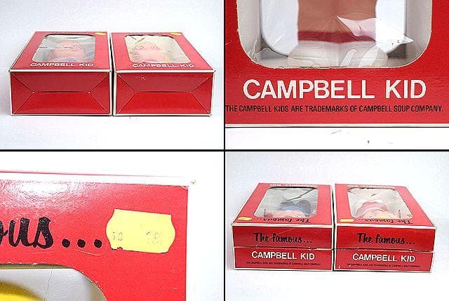 1970’ｓ Campbell KID ビンテージ ソフビ TOY 2個セット