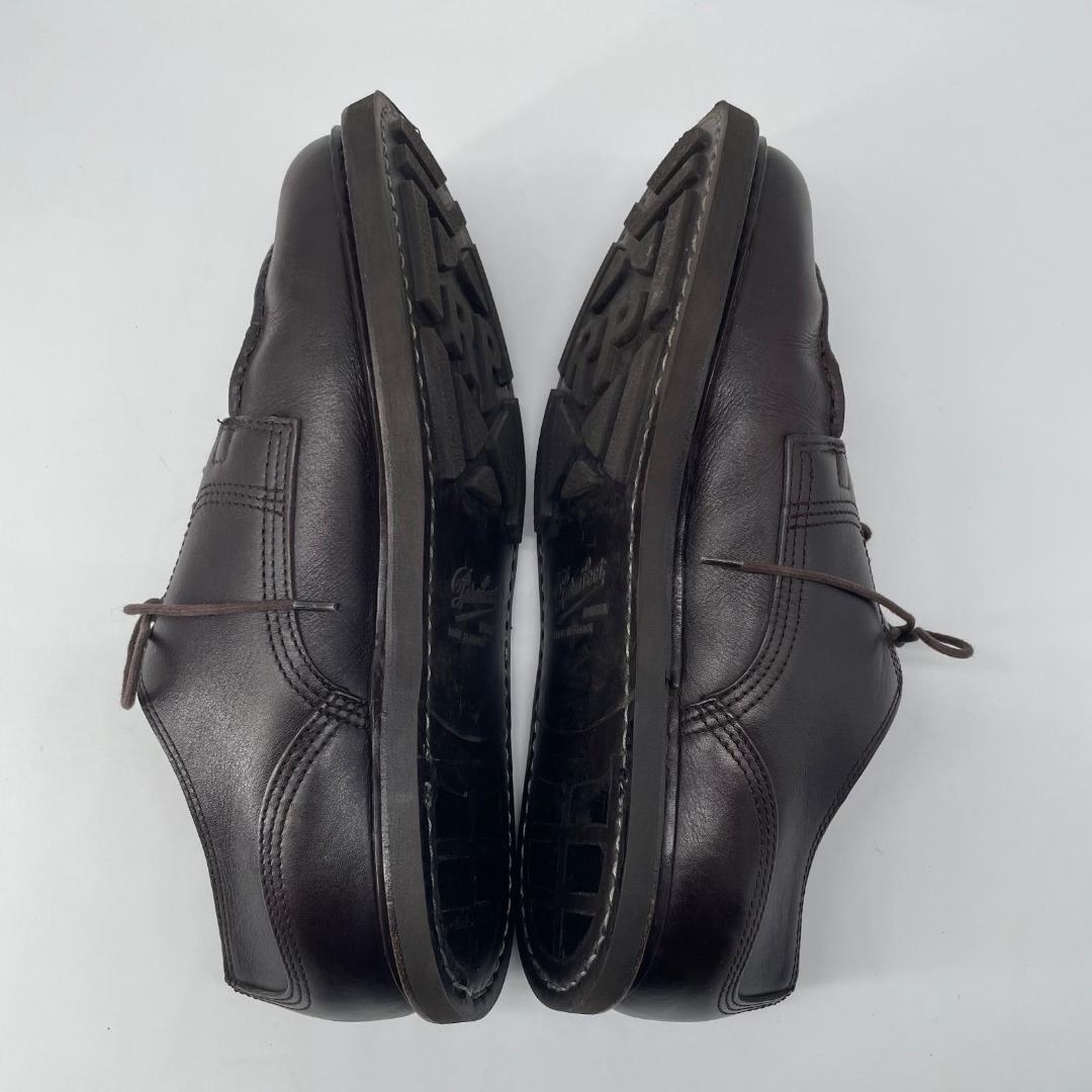 16470✨イッセイミヤケメン×パラブーツ 7 本革 レザー ドレスシューズ