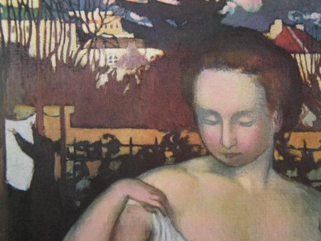 モーリス・ドニ、画家の妻マルタ・ドニの肖像、希少な画集より、新品高級額装付