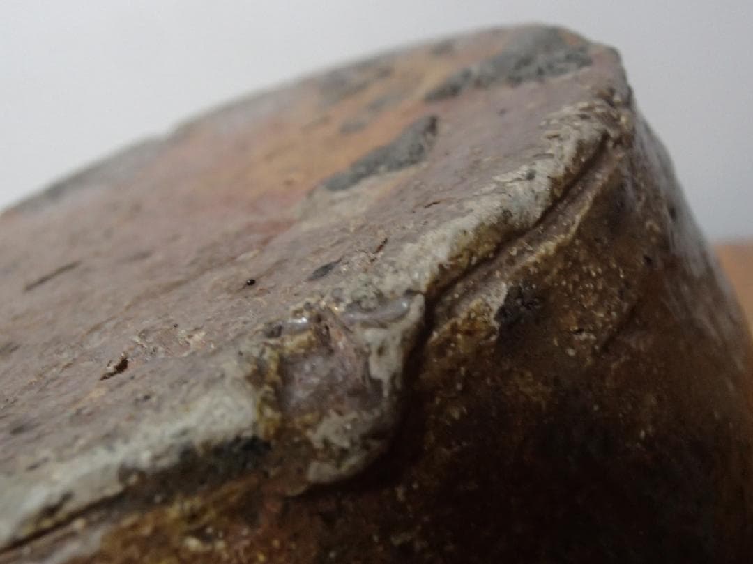 骨董　花瓶　越前お歯黒壺