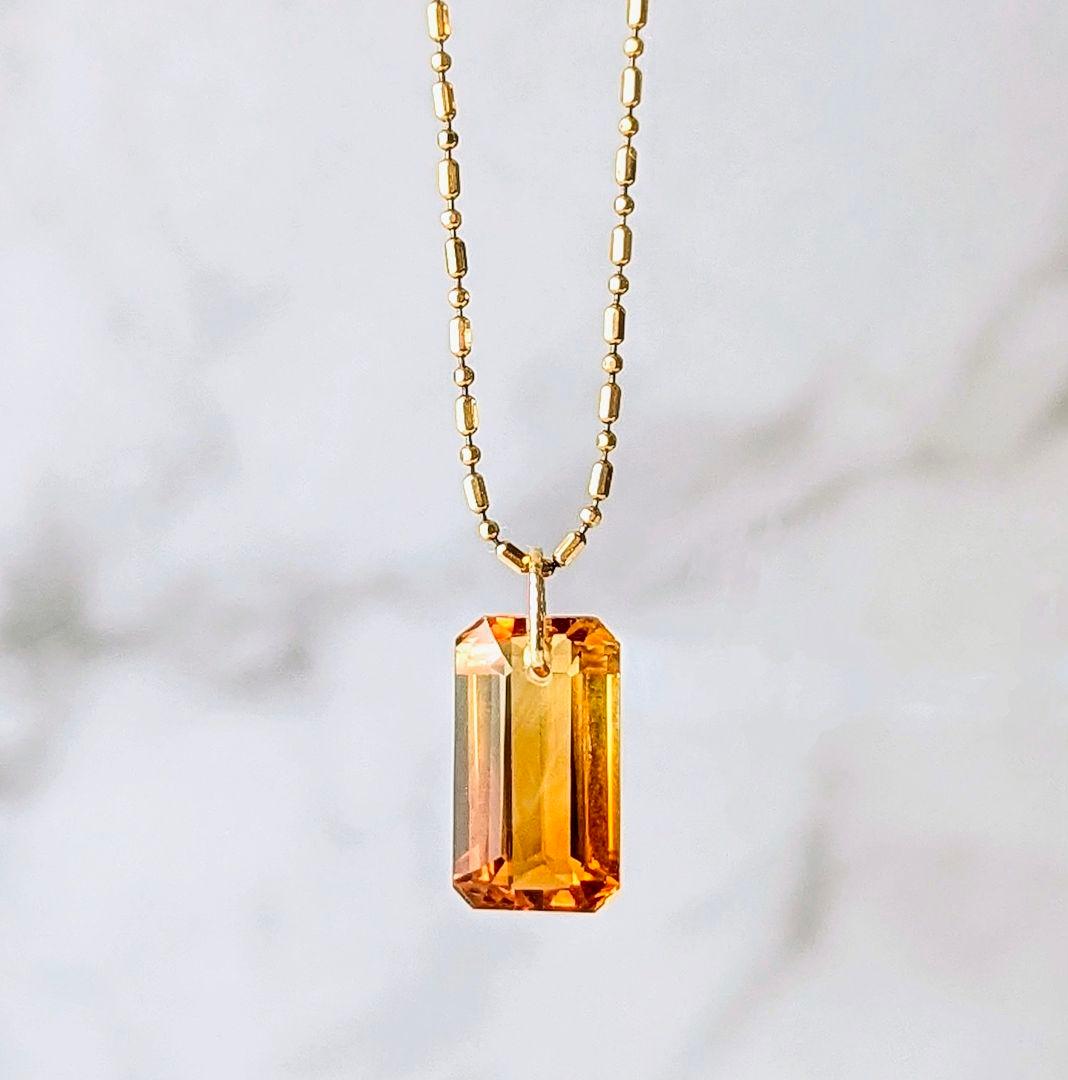 ♢ハイジ✨♢K18 シトリン 4.93ct ネックレスチャーム